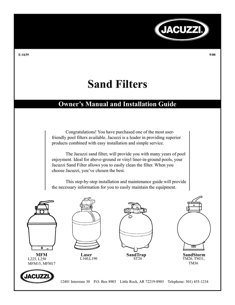 bestway flowclear sand filter manual